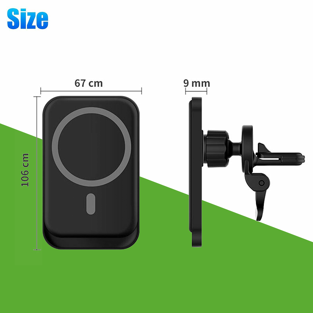 Magnetic Wireless Charger Car Mount Holder For iPhone 12 13 14 Pro Max