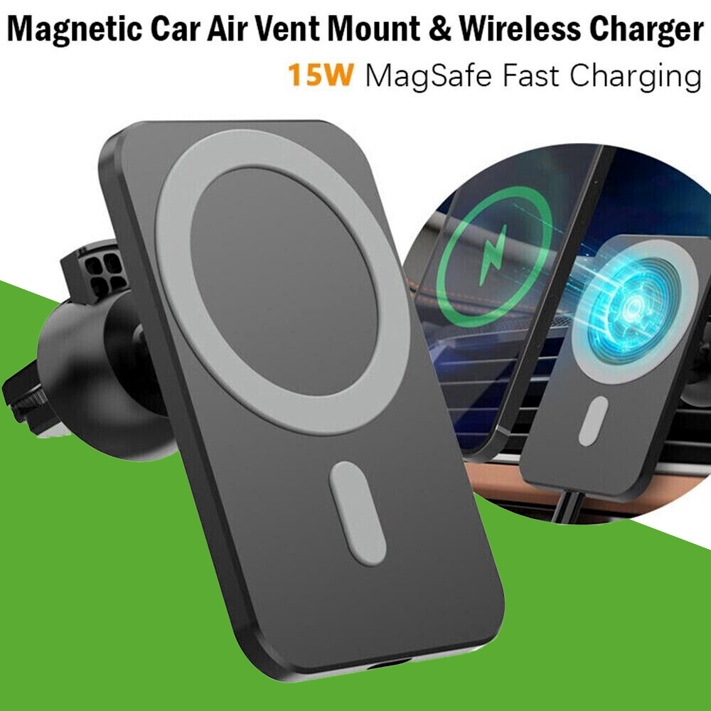 Magnetic Wireless Charger Car Mount Holder For iPhone 12 13 14 Pro Max